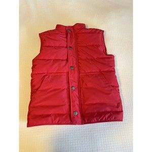 Hope & Henry Kids Warm Winter Vest Red With Inner Fleece - Size L - NEW